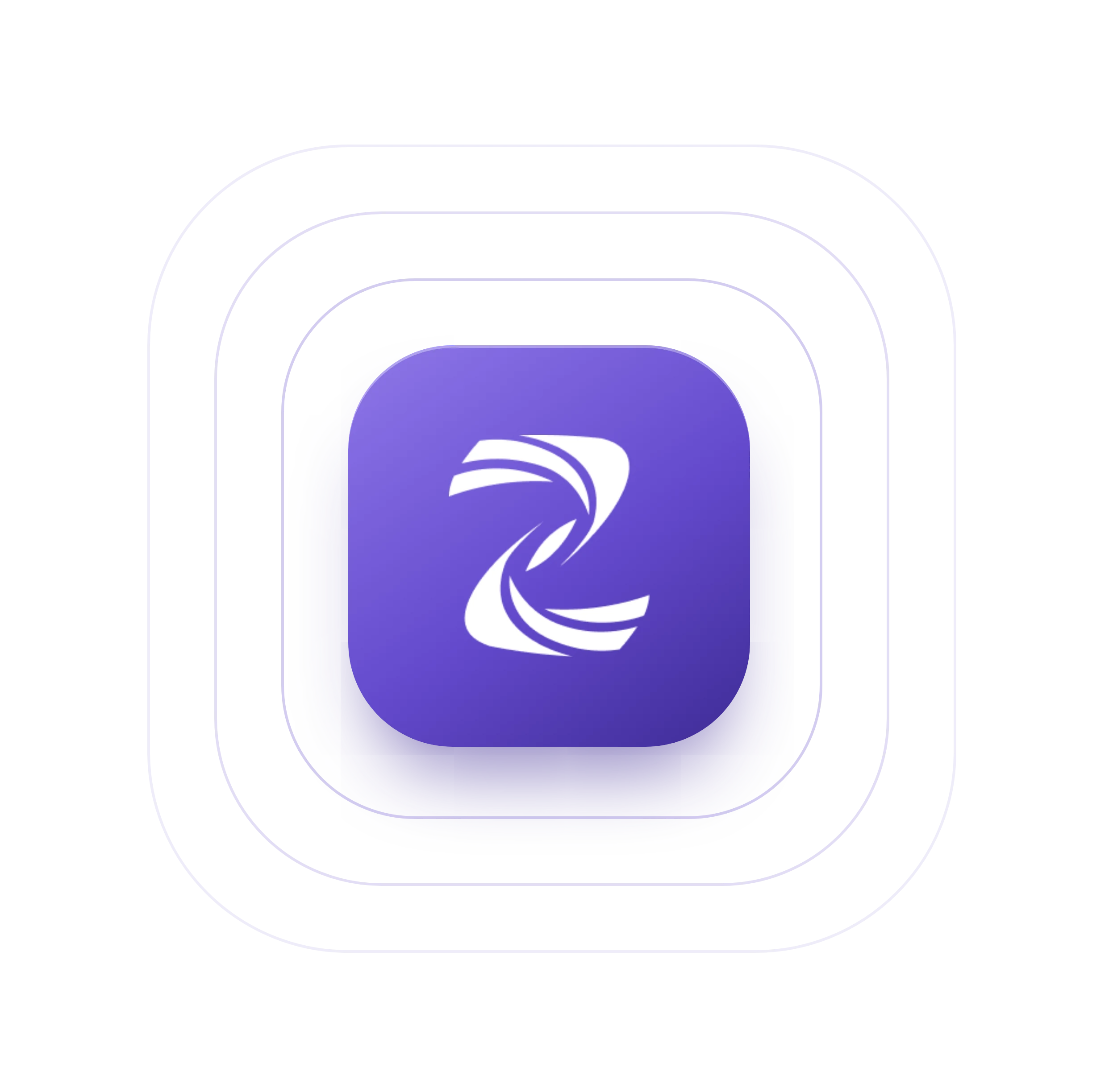 The Zync app icon inside concentric squares